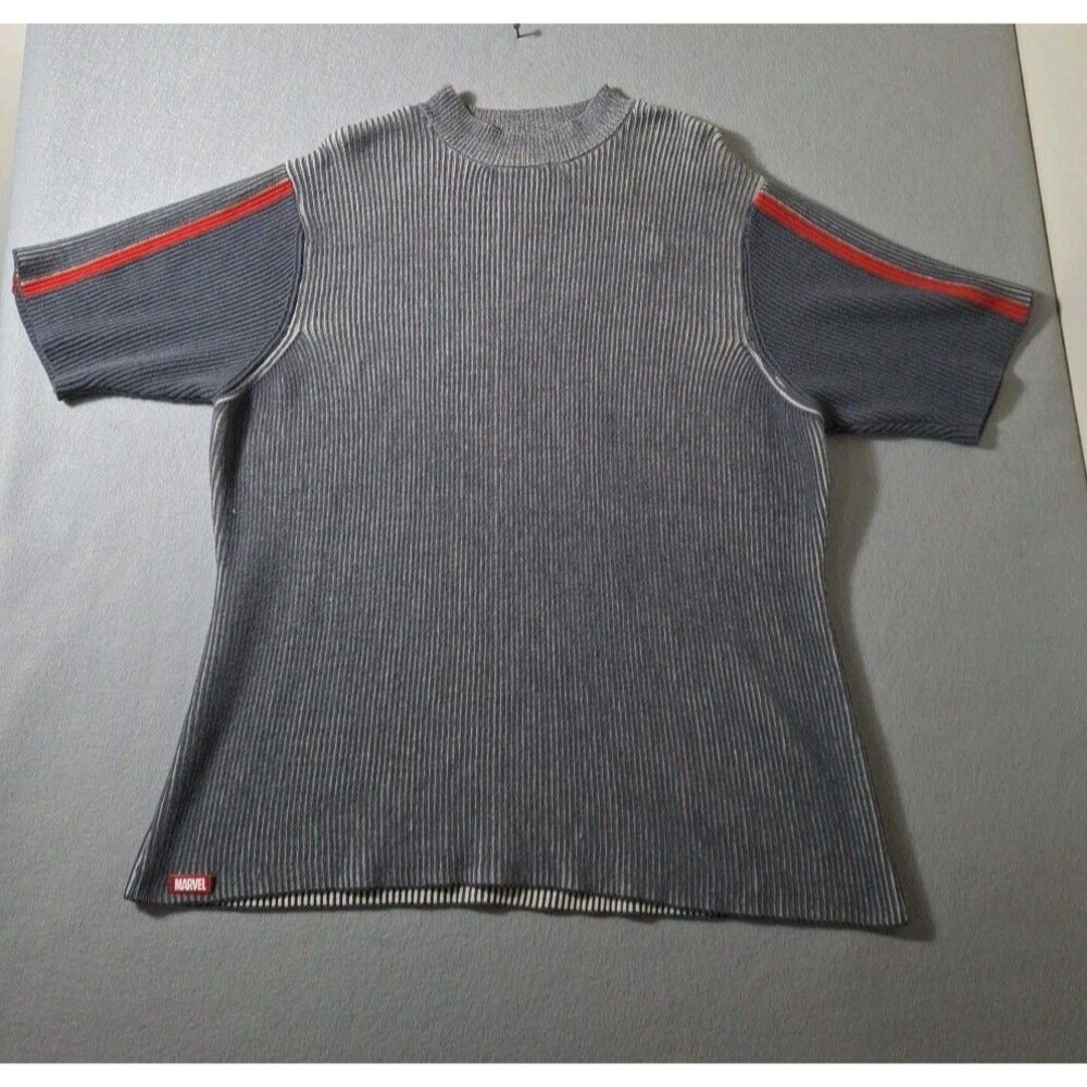 Marvel Avengers Knit Sweater Women's 2XL Gray Shirt Ribbed Grey Cosplay Disney